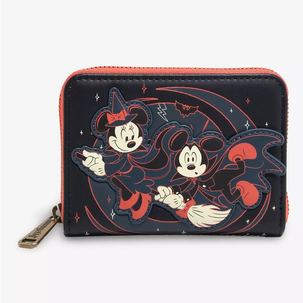 Loungefly Disney Mickey‎ & Minnie Halloween Glow-in-the-Dark Wallet BoxLunch